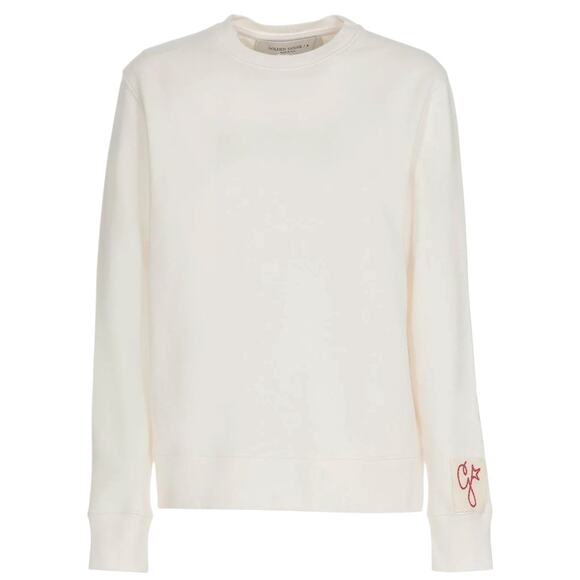 GOLDEN GOOSE Logo Patch Distressed Sweatshirt S - Picture 2 of 13